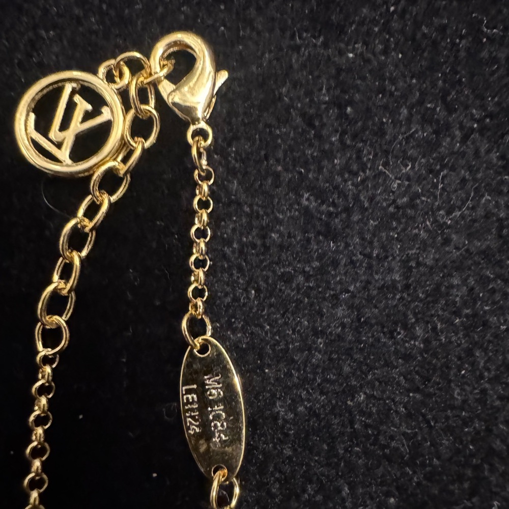 Louis Vuitton Gold and Silver Monogram Charm Bracelet M61084 LE1124 - Picture 6 of 6